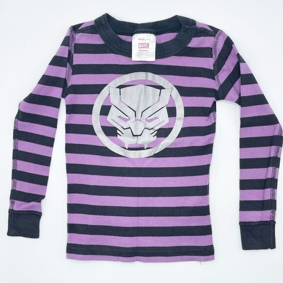 Hanna Andersson Long Johns Black Panther Lot of 2 Pair - Kids EU 100 / US 4 - Picture 2 of 11